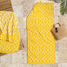 Harbor Bay Chaise Lounge Cotton Beach Towel, 2-pack