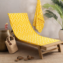 Harbor Bay Chaise Lounge Cotton Beach Towel, 2-pack