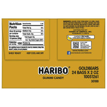 Haribo Goldbears Gummi Candy, 2 oz, 24-count