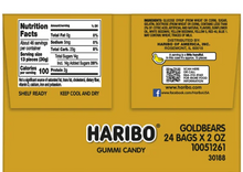 Haribo Goldbears Gummi Candy, 2 oz, 24-count