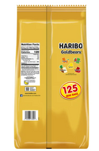 Haribo Goldbears Gummi Candy, Mini Bags, 0.4 oz, 125-count