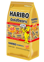 Haribo Goldbears Gummi Candy, Mini Bags, 0.4 oz, 125-count