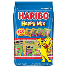 Haribo Gummi Candy Happy Mix Variety Pack, 120-count