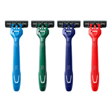 Harry's Men's 3-Blade Disposable Razors, Multi-Color Variety Pack, 4 Count