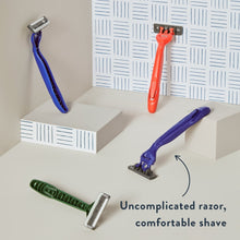 Harry's Men's 3-Blade Disposable Razors, Multi-Color Variety Pack, 4 Count