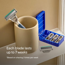 Harry's Plus Shaving Razor for Men with 5 Razor Blade Refill Cartridges, Moss Green