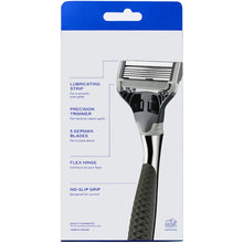 Harry's Winston Razor Handle for Men, Includes 5 Razor Blade Cartridges, Ink Chrome