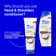 Head and Shoulders Coconut Dandruff Conditioner, Hydrating, Lightweight Moisture, Color Safe, 10.9 fl oz (PACK OF 3 )