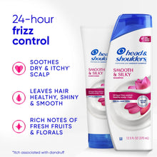 Head and Shoulders Dandruff Shampoo and Conditioner Set, Smooth and Silky, Frizz Control (3 PACK )