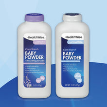 HealthWise Corn Starch Baby Powder | Soothing Lavender Scent | Talc Free | Paraben & Phthalate Free | Absorbs Moisture | 15 oz (425g)