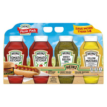 Condimentos Heinz Picnic Pack, paquete de 4 unidades.