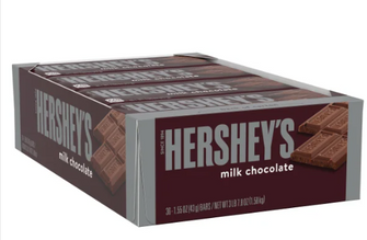 Hershey's Milk Chocolate, 1.55 oz, 36-count