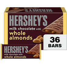 Hershey's Milk Chocolate with Almonds Bars, 36 ct. - Brands For Less USA