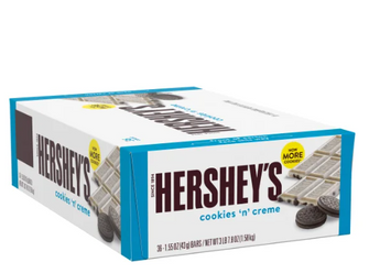 Hershey's, Cookies N' Creme, 1.55 oz, 36-count