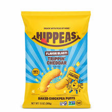 Hippeas Flavor Blast! Trippin' Cheddar Baked Chickpea Puffs, 13 oz. (PACK OF 3 )