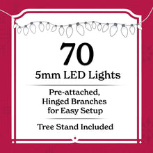 3' Pre-Lit Winston Pine Artificial Christmas Tree with Multicolor LED Lights, by Holiday Time