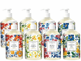Home + Body Floris Hand Soap, 21.5 fl oz, 8-pack