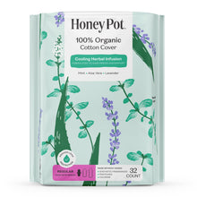 Honey Pot 100% Organic Cotton Cover Cooling Regular Pad, 32 Count (PACK OF 3 )