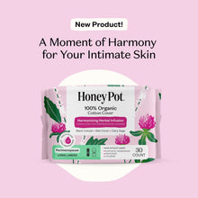 Honey Pot 100% Organic Cotton Cover Peri-menopause Long Liner, 30 Count (PACK OF 3 )