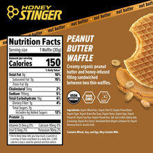 Honey Stinger Organic Energy Waffle, Peanut Butter, Caffeine Free Healthy Snack, 1.06 oz.,12 pk. - Brands For Less USA