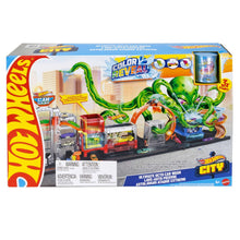 Hot Wheels Octo Carwash and 3 Color Reveal Cars
