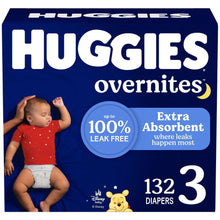 Huggies Overnites Nighttime Baby Diapers, Sizes 3-7