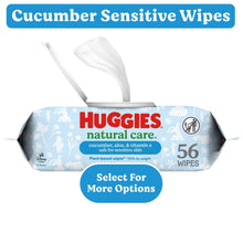 Huggies Natural Care Cucumber, Aloe and Vitamin E Baby Wipes, Scented, 1 Flip-Top Pack, 56 Total Count