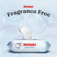 Huggies Simply Clean Unscented Wipes, 3 Flip-Top Packs, 192 Total Count