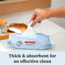 Huggies Simply Clean Unscented Wipes, 3 Flip-Top Packs, 192 Total Count