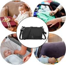 Waterproof Mummy Changing Pad, Foldable Diaper Bag, Portable Travel Changing Mat (Black)