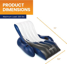 INTEX Inflatable Floating Pool Recliner Lounge Chair for Adults
