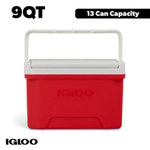 Igloo Small Cooler, 9 Quart Laguna Ice Chest, 13 Can Capacity, Red - Brands For Less USA