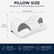 Imaginarium Ergonomic Memory Foam 2-in-1 Pillow with Cooling Cover