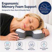 Imaginarium Ergonomic Memory Foam Beauty Pillow with Cooling Cover