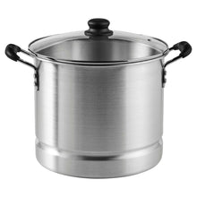 Imusa 10Qt Aluminum Steamer or Stock Pot with Glass Lid & Removable Rack - Brands For Less USA