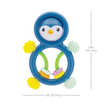 Infantino Busy Lil' Sensory Penguin Rattle, 3-12 Months Unisex, Multicolor