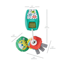 Infantino Music & Lights Busy Play Key Teether Set, Sensory Toy for Babies 6 to12 Months, Multicolor