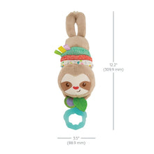Infantino Music & Motion Pulldown Sloth, Hanging-Style Plush Toy, 6-12 Months