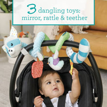 Infantino Spiral Activity Toy, Hook-on Toy, 0-12 Months, Multicolor Raccoon