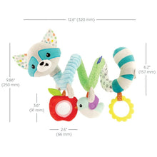 Infantino Spiral Activity Toy, Hook-on Toy, 0-12 Months, Multicolor Raccoon