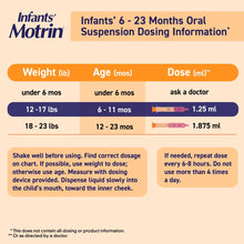 Infants' Motrin Liquid Ibuprofen Medicine Drops, Berry, 0.5 fl. oz