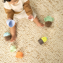 Ingenuity Calm Springs Nesting Rattles for Baby 3 Months +, Unisex