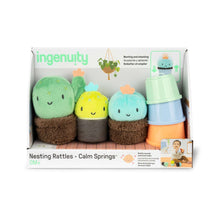 Ingenuity Calm Springs Nesting Rattles for Baby 3 Months +, Unisex
