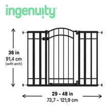 Ingenuity The Doorway 48W Series Safety Pet and Baby Gate, 28.5'-48' Wide, 36' Tall - Black