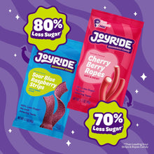 JOYRIDE Assorted Candy Box, Sour Blue Raspberry Strips & Cherry Berry Ropes, 1.7 oz., 10 pk.