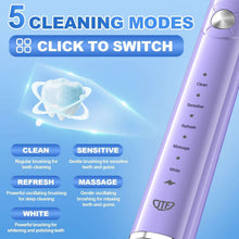 JTFSonicElectricToothbrushforAdultsandKidswithTravelCaseand6BrushHeads-5Modes40000VPMRechargeabl_6284_2 - Brands For Less USA
