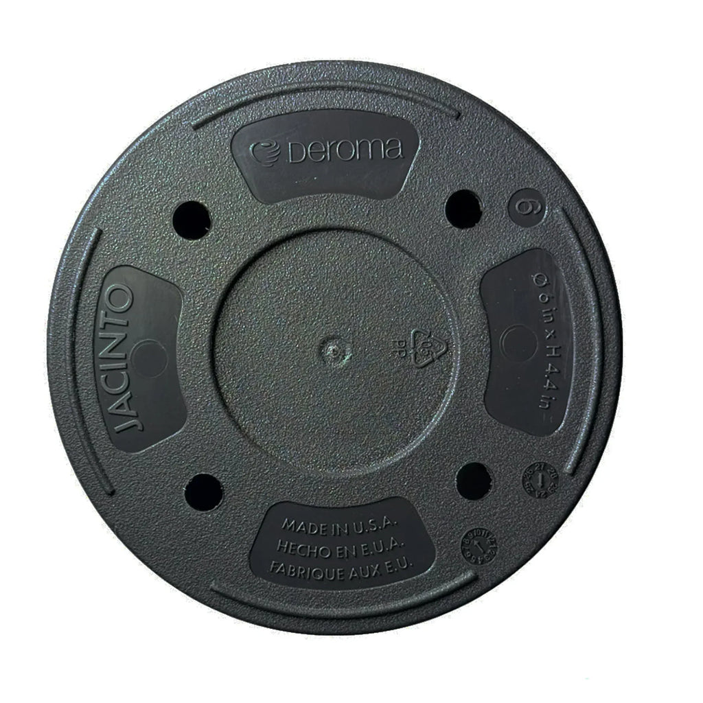 Jacinto 10 inch Black Recycled Plastic Planter with Drain Hole– Brands ...