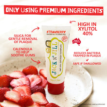 Jack N’ Jill Natural Certified Kids & Baby Toothpaste, Raspberry Flavor, Fluoride-Free, Safe if Swallowed When Used as Directed, 1.76 oz Tube