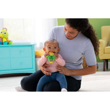 John Deere Massaging Corn Teether, Vibrating and Soothing Baby Teething Toy, Green + Yellow