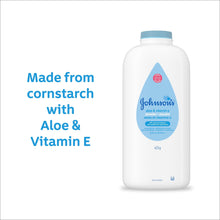Johnson's Cornstarch Unisex Powder for Baby and Toddler with Aloe & Vitamin E, 22 oz